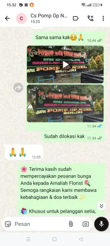 Testimonial Papan Bunga tarakan